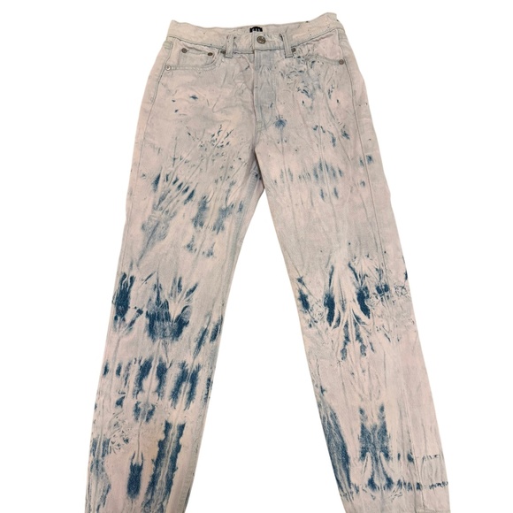 Gap High Rise Tie-Dye Cheeky Straight Jeans - Picture 3 of 7
